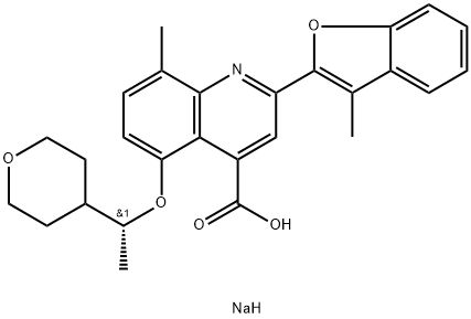 Posenacaftor sodium Structure