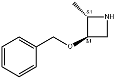 Azetidine, 2-methyl-3-(phenylmethoxy)-, (2R,3S)-rel-(-)- 化学構造式