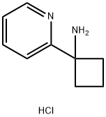 Cyclobutanamine, 1-(2-pyridinyl)-, hydrochloride (1:1) Struktur