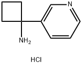 1-(pyridin-3-yl)cyclobutan-2-amine hydrochloride Structure