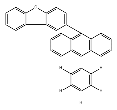 2095404-78-5 二苯并呋喃,2-[10-(苯基 -2,3,4,5,6-D5)-9-蒽基]-