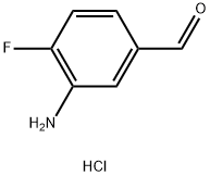 3-amino-4-fluorobenzaldehyde hydrochloride 化学構造式