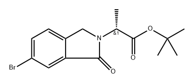 2H-Isoindole-2-acetic acid, 6-bromo-1,3-dihydro-α-methyl-1-oxo-, 1,1-dimethylethyl ester, (αR)- Structure