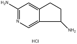 6,7-Dihydro-5H-cyclopenta[c]pyridine-3,7-diamine dihydrochloride Struktur