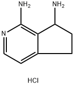 6,7-Dihydro-5H-cyclopenta[c]pyridine-1,7-diamine dihydrochloride Struktur