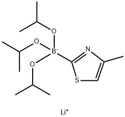 Lithium Triisopropoxy(4-methyl-2-thiazolyl)borate Structure