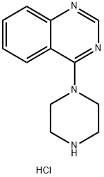 Quinazoline, 4-(1-piperazinyl)-, hydrochloride (1:1) Structure