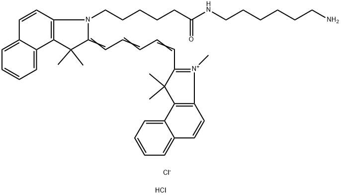 Cyanine5.5 amine Struktur