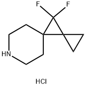 10,10-difluoro-7-azadispiro[2.0.5^{4}.1^{3}]decane hydrochloride Struktur