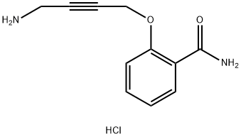 2-[(4-氨基丁-2-炔-1-基)氧基]苯甲酰胺二盐酸盐 结构式