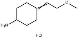 Cyclohexanamine, 4-(2-methoxyethylidene)-, hydrochloride (1:1) Struktur