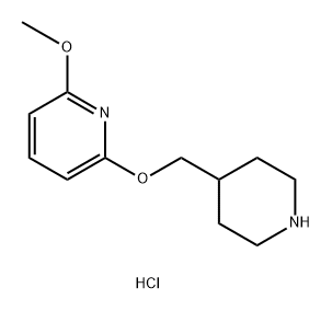 2-methoxy-6-(piperidin-4-ylmethoxy)pyridine Structure