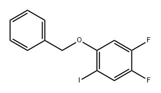 1-(苄氧基)-4,5-二氟-2-碘苯 结构式