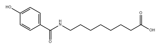 8-(4-Hydroxybenzamido)octanoic acid Struktur