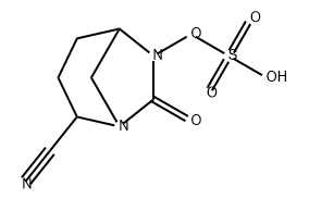 2-Cyano-7-oxo-1 ,6-diazabicyclo[3.2.1 ]oct-6-yl hydrogen sulfate,2100861-40-1,结构式