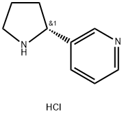 (R)-3-(Pyrrolidin-2-yl)pyridine hydrochloride, 210094-28-3, 结构式