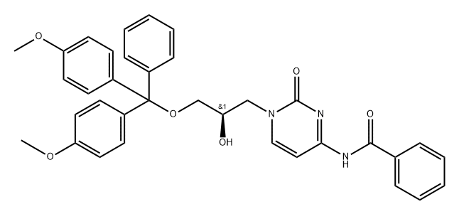 (R)-DMT-glycidol-C(Bz) 化学構造式