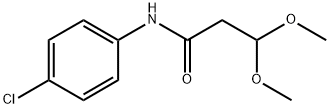 N-(4-chlorophenyl)-3,3-dimethoxypropanamide Structure