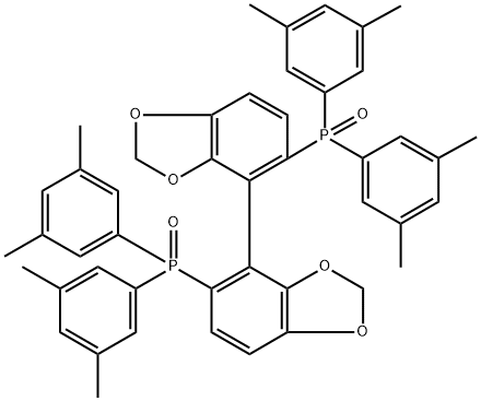 (S)-[4,4'-bibenzo[d][1,3]dioxole]-5,5'-diylbis(bis(3,5-dimethylphenyl)phosphine oxide),210169-55-4,结构式