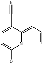 5-hydroxyindoli zine~8~ carbonitrile Structure