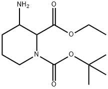 1-(叔丁基)2-乙基3-氨基哌啶-1,2-二羧酸酯, 2103318-32-5, 结构式
