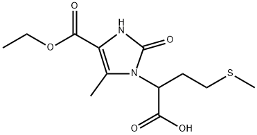 4-(Ethoxycarbonyl)-2,3-dihydro-5-methyl-α-[2-(methylthio)ethyl]-2-oxo-1H-imidazole-1-acetic acid Structure