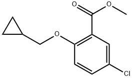 methyl 5-chloro-2-(cyclopropylmethoxy)benzoate Structure