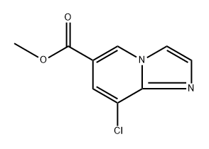 Imidazo[1,2-a]pyridine-6-carboxylic acid, 8-chloro-, methyl ester Structure