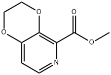 methyl2,3-dihydro-[1,4]dioxino[2,3-c]pyridine-5-carboxylate 化学構造式