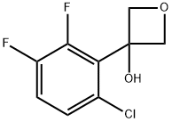 3-(6-chloro-2,3-difluorophenyl)oxetan-3-ol Struktur