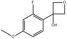 3-(2-fluoro-4-methoxyphenyl)oxetan-3-ol,2104720-12-7,结构式