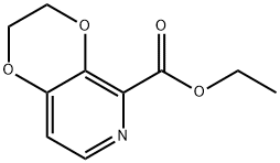 ethyl2,3-dihydro-[1,4]dioxino[2,3-c]pyridine-5-carboxylate 化学構造式