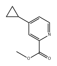 methyl 4-cyclopropylpyridine-2-carboxylate 结构式