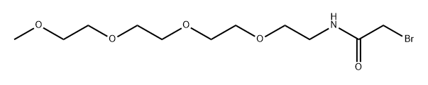 BrCH2CONH-PEG3-OMe Structure