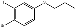 (4-bromo-3-fluorophenyl)(propyl)sulfane Struktur