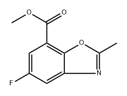 methyl 5-fluoro-2-methylbenzo[d]oxazole-7-carboxylate Struktur