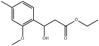 Ethyl β-hydroxy-2-methoxy-4-methylbenzenepropanoate,2106518-18-5,结构式