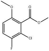 Methyl 2-chloro-3-fluoro-6-methoxybenzoate 化学構造式