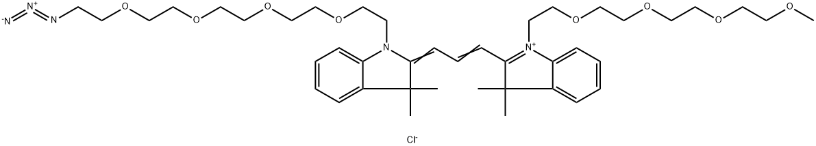 2107273-38-9 N-(m-PEG4)-N'-(azide-PEG4)-Cy3