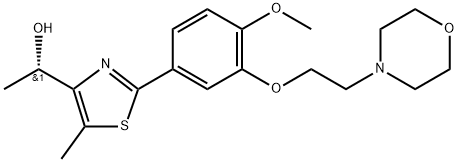 (S)-1-(2-(4-methoxy-3-(2-morpholinoethoxy)phenyl)-5-methylthiazol-4-yl)ethan-1-ol|(S)-1-(2-(4-METHOXY-3-(2-MORPHOLINOETHOXY)PHENYL)-5-METHYLTHIAZOL-4-YL)ETHAN-1-OL