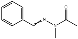 N-methyl-N'-(phenylmethylene)acetohydrazide Structure