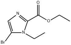 5-溴-1-乙基-1H-咪唑-2-羧酸乙酯 结构式
