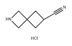 2-Azaspiro[3.3]heptane-6-carbonitrile, hydrochloride (1:1) Struktur