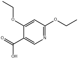 4,6-Diethoxy-3-pyridinecarboxylic acid Structure