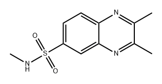 N,2,3-trimethylquinoxaline-6-sulfonamide 结构式