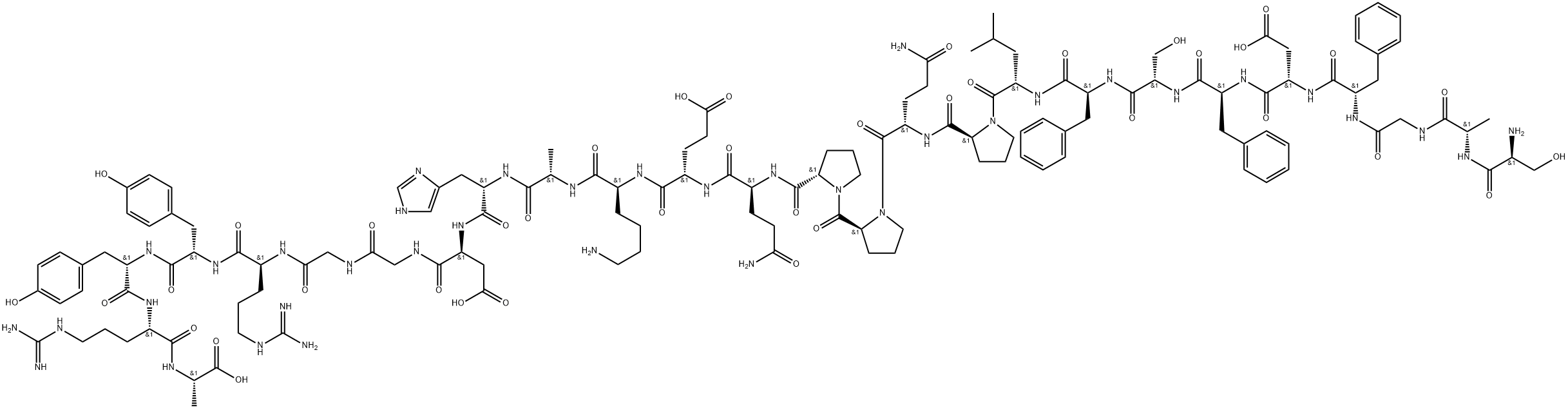 Alpha 1(I) Collagen (614-639), human 化学構造式