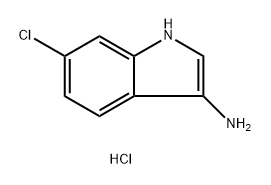 1H-Indol-3-amine, 6-chloro-, hydrochloride (1:1) Structure