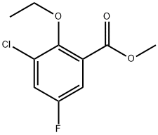 methyl 3-chloro-2-ethoxy-5-fluorobenzoate Struktur