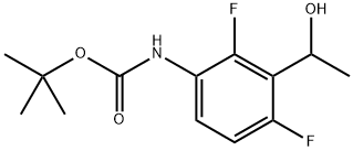 tert-Butyl (2,4-difluoro-3-(1-hydroxyethyl)phenyl)carbamate Structure