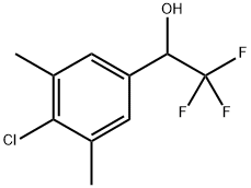 1-(4-Chloro-3,5-dimethylphenyl)-2,2,2-trifluoroethanol Structure